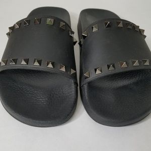Valentino garavani rockstud slide sandals
